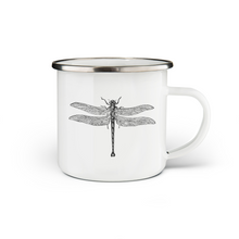 Load image into Gallery viewer, Dragonfly Enamel Mug
