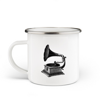 Load image into Gallery viewer, Gramophone Enamel Mug