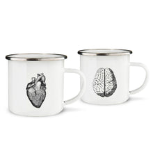 Load image into Gallery viewer, Heart vs Brain Mugs Set