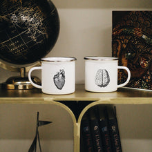 Load image into Gallery viewer, Heart vs Brain Mugs Set