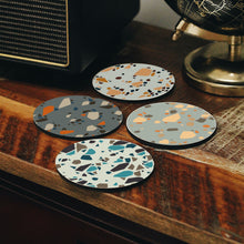 Load image into Gallery viewer, Terrazzo Brown Coasters Set