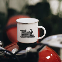 Load image into Gallery viewer, Train Enamel Mug