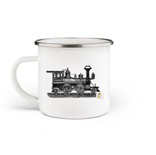 Load image into Gallery viewer, Train Enamel Mug