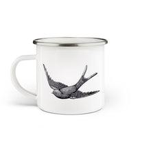 Load image into Gallery viewer, Swallow Enamel Mug