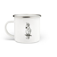Load image into Gallery viewer, Cockatoo Enamel Mug