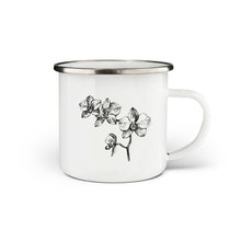 Load image into Gallery viewer, Orchid Enamel Mug