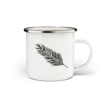 Load image into Gallery viewer, Palm Leaf Enamel Mug