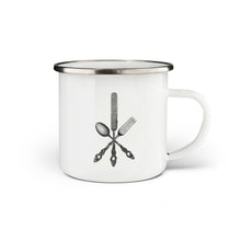 Load image into Gallery viewer, Cutlery Enamel Mug