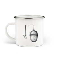 Load image into Gallery viewer, Tea Infuser Enamel Mug