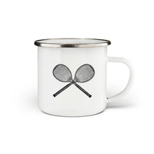 Load image into Gallery viewer, Tennis Racket Enamel Mug