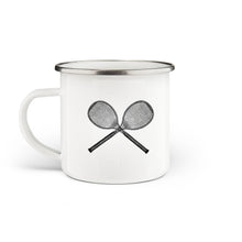 Load image into Gallery viewer, Tennis Racket Enamel Mug