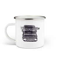 Load image into Gallery viewer, Typewriter Enamel Mug