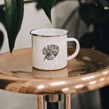 Load image into Gallery viewer, Monstera Enamel Mug