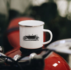Automobile Enamel Mug