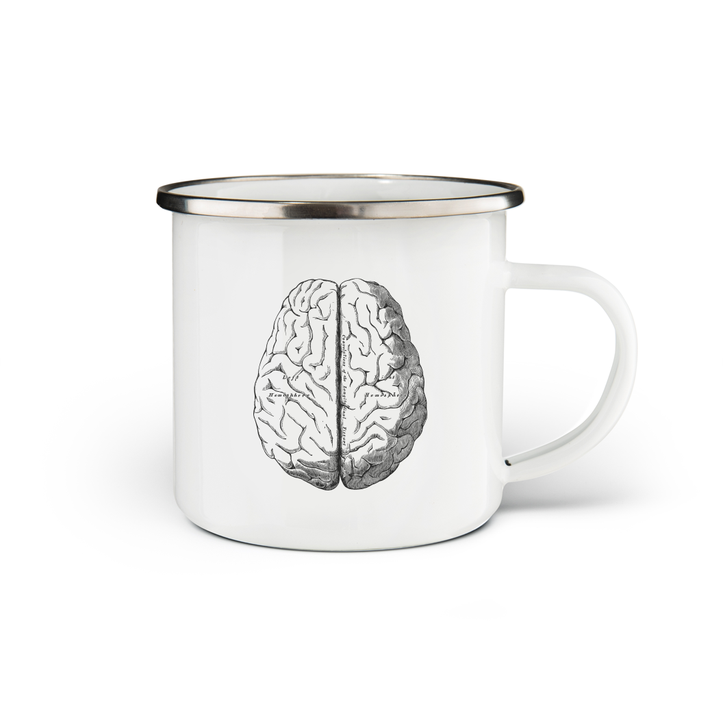 Brain Enamel Mug