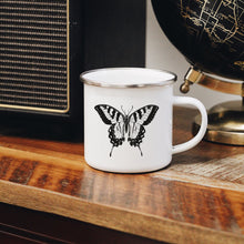 Load image into Gallery viewer, Butterfly Enamel Mug