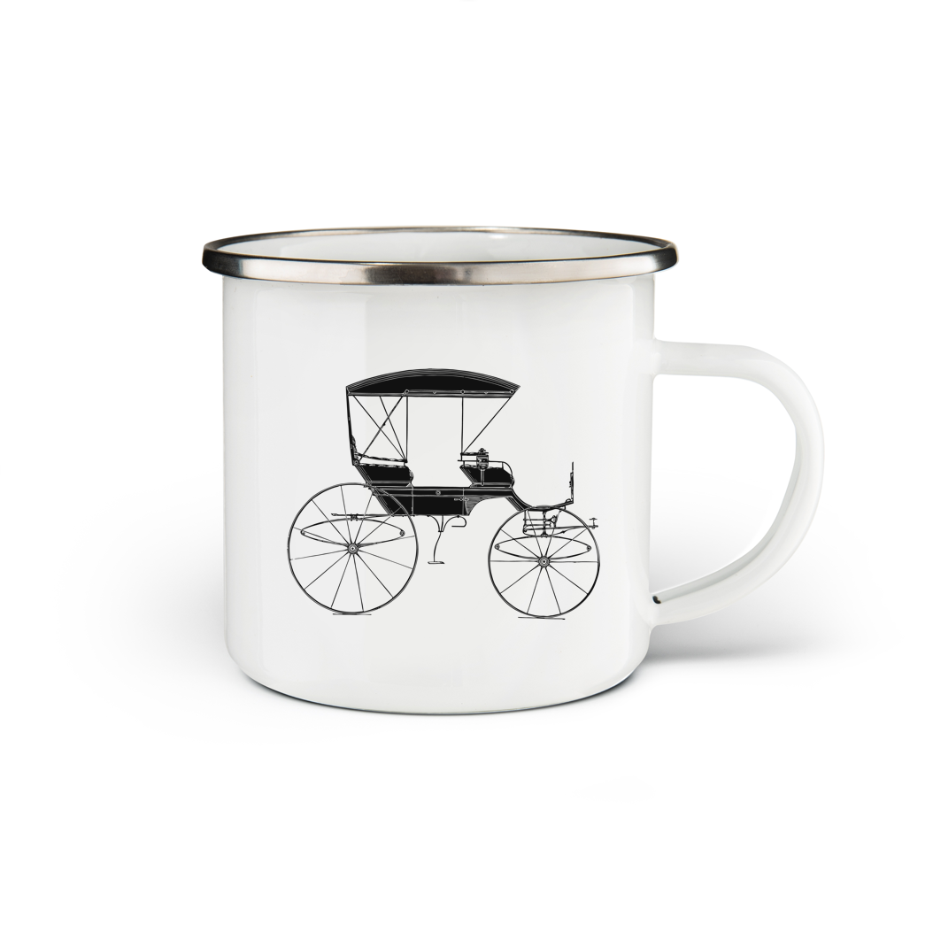 Carriage Enamel Mug