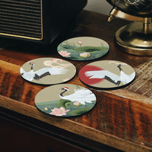 Load image into Gallery viewer, Cranes Coasters Set