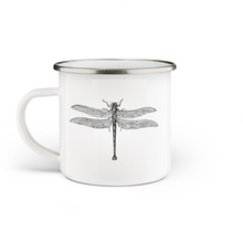 Load image into Gallery viewer, Dragonfly Enamel Mug