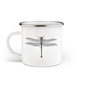 Dragonfly Enamel Mug