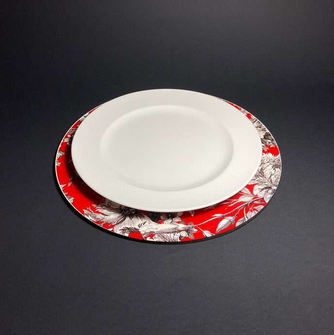 Flower Bomb Red Place Mat