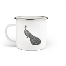 Load image into Gallery viewer, Peacock Enamel Mug