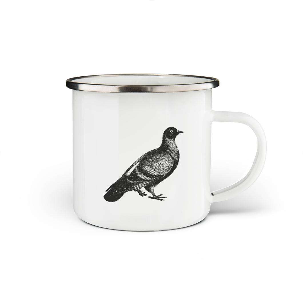 Pigeon Enamel Mug