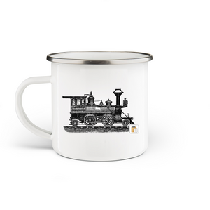 Train Enamel Mug