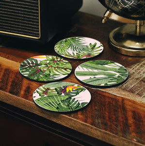 Colorful Forest Coasters Set