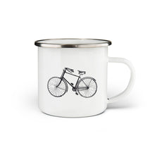 Load image into Gallery viewer, Bicycle Enamel Mug