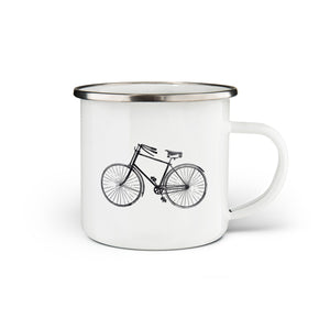 Bicycle Enamel Mug