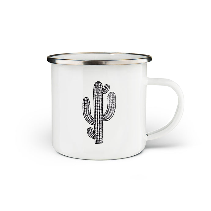 Cactus Enamel Mug