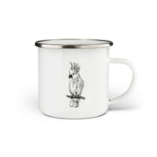 Load image into Gallery viewer, Cockatoo Enamel Mug