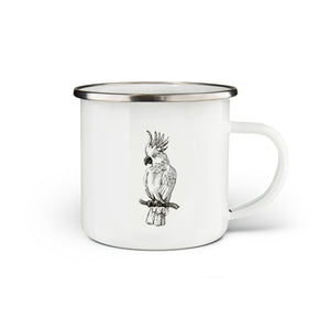 Cockatoo Enamel Mug