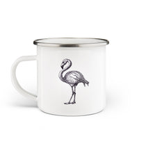 Load image into Gallery viewer, Flamingo Enamel Mug