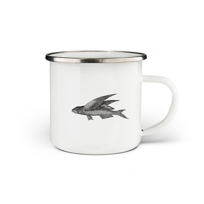 Flying Fish Enamel Mug