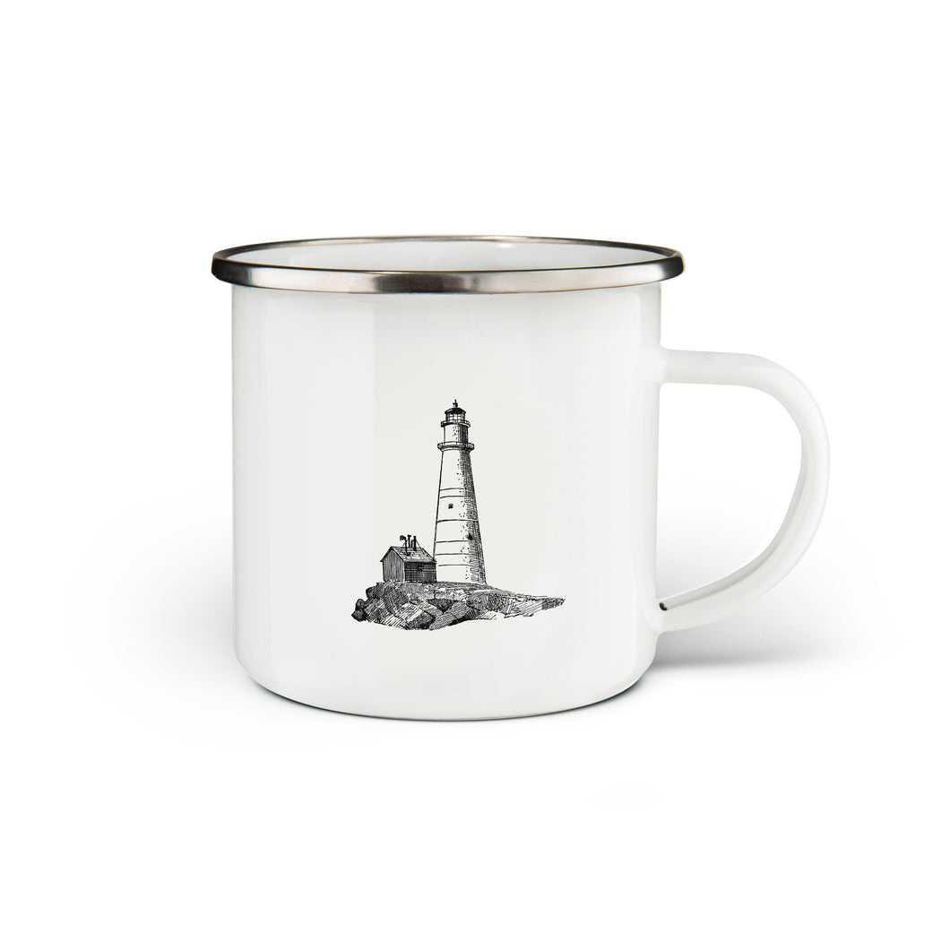 Lighthouse Enamel Mug