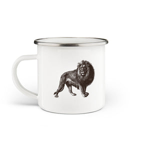 Lion Enamel Mug