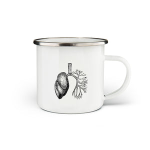 Lungs Enamel Mug