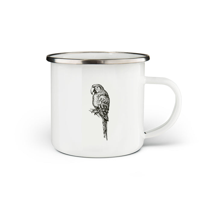Macaw Enamel Mug