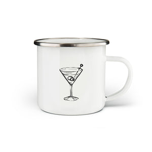 Martini Enamel Mug