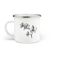 Load image into Gallery viewer, Orchid Enamel Mug