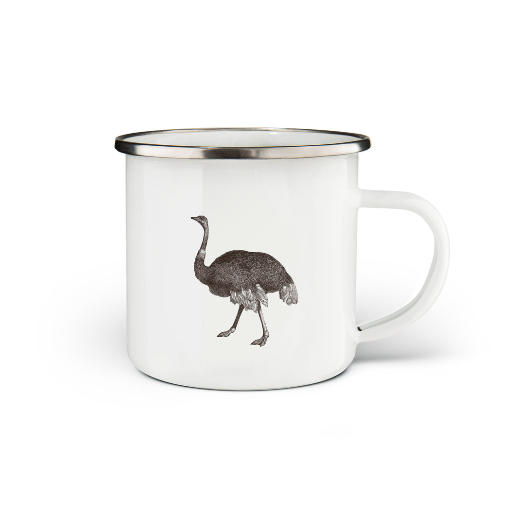 Ostrich Enamel Mug