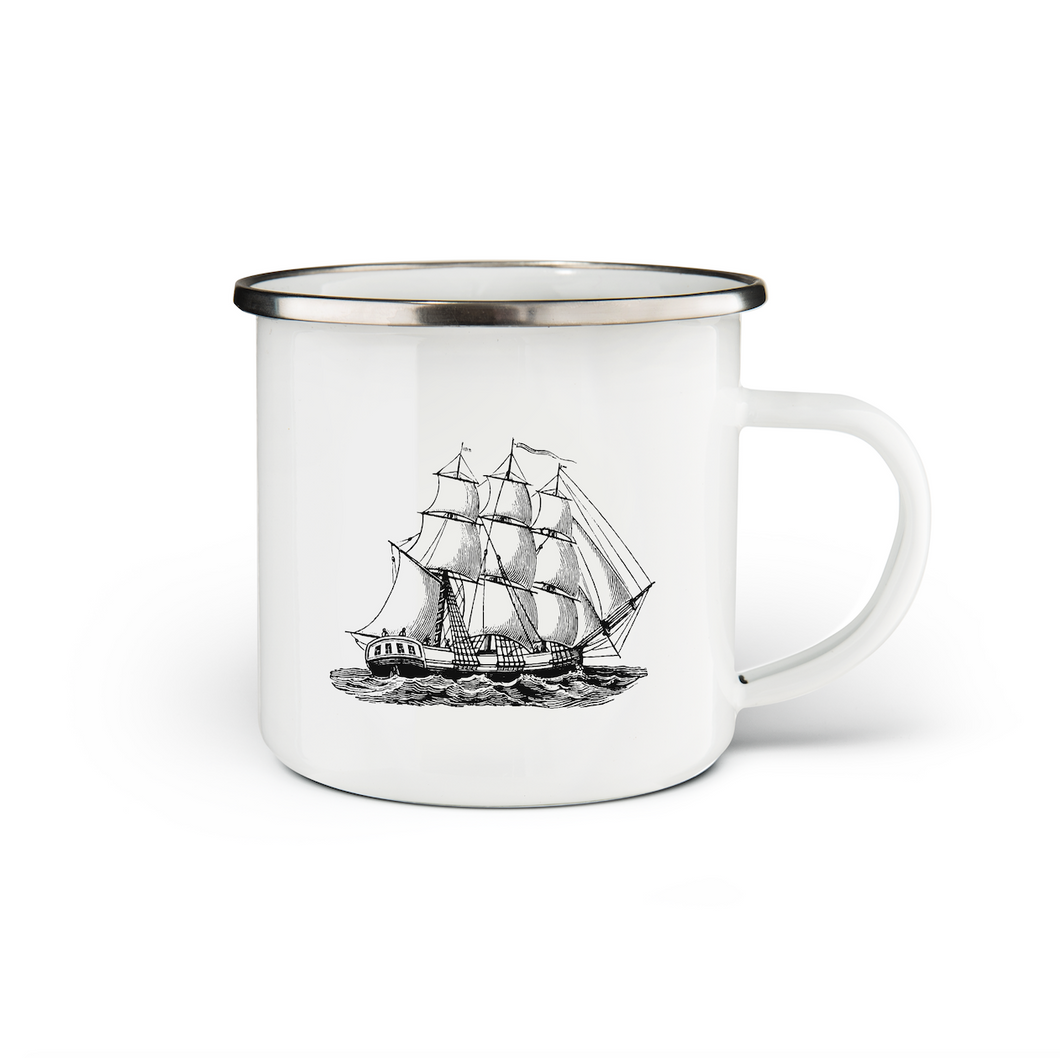 Sailing Ship Enamel Mug