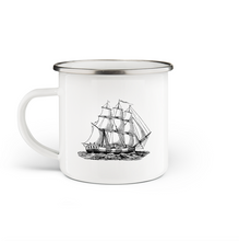 Load image into Gallery viewer, Sailing Ship Enamel Mug