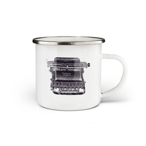 Typewriter Enamel Mug