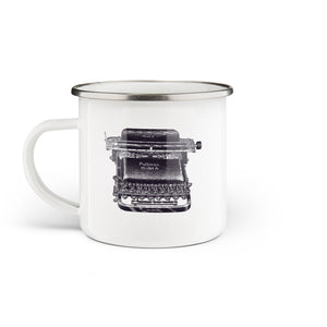 Typewriter Enamel Mug